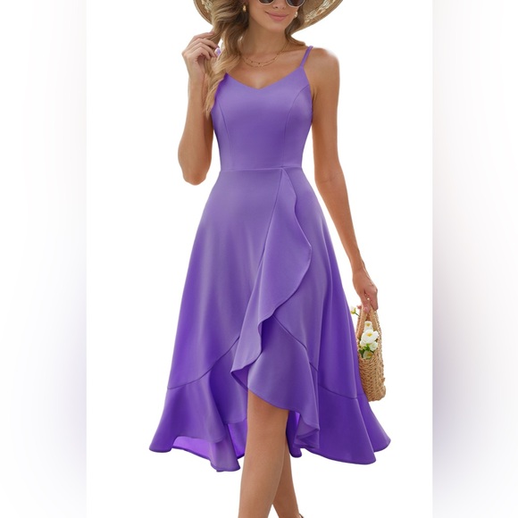 Dresstells Purple High Low Midi Dress, Size 3X - NWT - Picture 9 of 10
